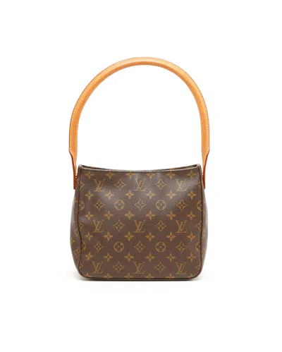 Pre-owned Louis Vuitton Monogram Looping Mm Bag In Brown
