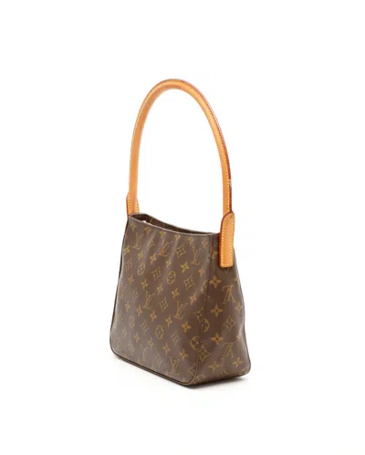 Pre-owned Louis Vuitton Monogram Looping Mm Bag In Brown
