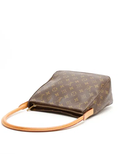 Pre-owned Louis Vuitton Monogram Looping Mm Bag In Brown