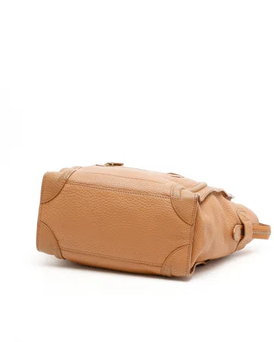 Celine Céline Micro Luggage Bag In Brown