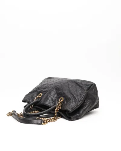 Pre-owned Chanel Cc Caviar Tote Bag In Black