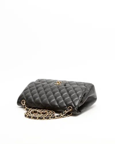 Pre-owned Chanel Classic Jumbo Double Flap Bag In Black