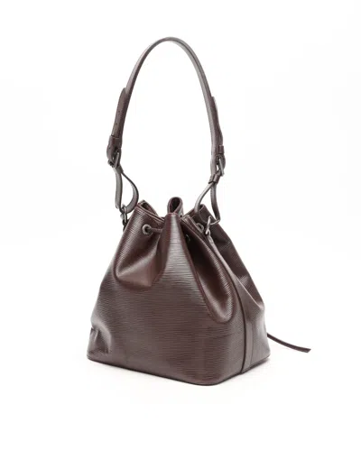 Pre-owned Louis Vuitton Epi Petit Noé Bag In Brown