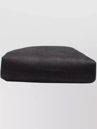 Stella Mccartney Black Shoulder Bag With Diamond-like Chain And Logo Charm On The Front In Black