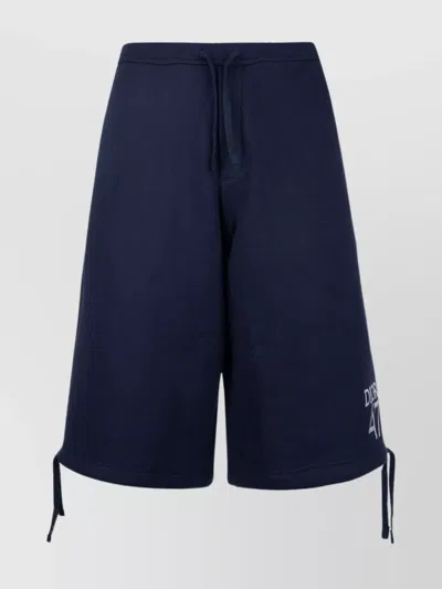Dior Casual Shorts With Drawstring And Pockets In Blue