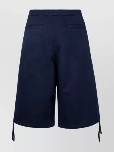 Dior Casual Shorts With Drawstring And Pockets In Blue