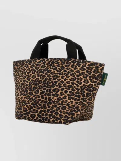 Herve Chapelier Printed Canvas 1027f Shopping Bag