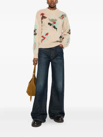 Daniele Fiesoli Klassischer Intarsien-pullover In Neutral
