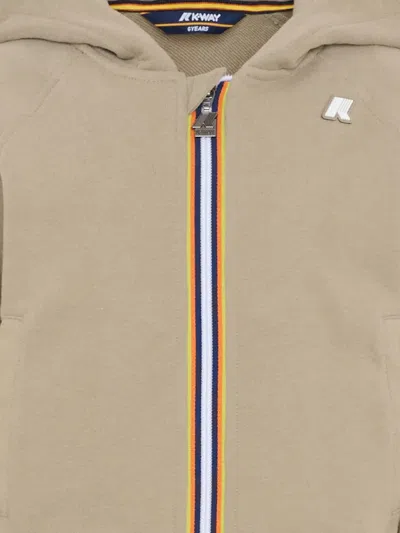 K-way P.antohony Zip-up Hoodie In Neutral