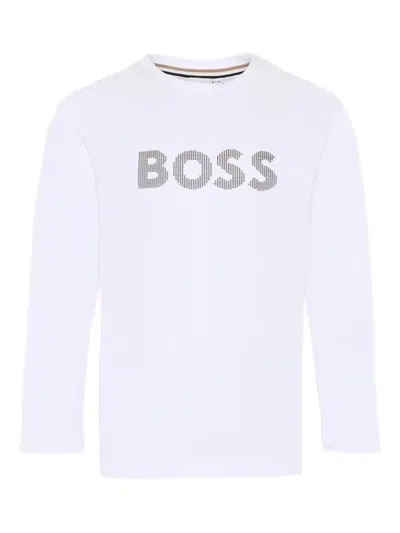 Bosswear Logo Long-sleeve T-shirt In White