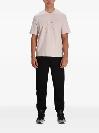 Armani Exchange T-shirt Mit Grafischem Print In Neutral