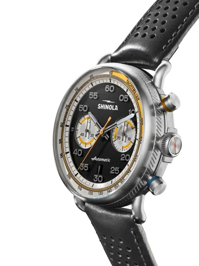Shinola Canfield Model C56 2 Eye Chrono 42mm In Black
