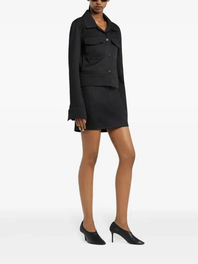 Courrèges Hemdjacke Mit Knöpfen In Black