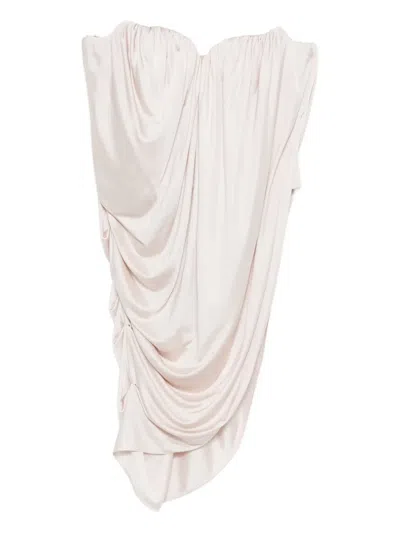 Giuseppe Di Morabito Ruched Draped Top In Neutral
