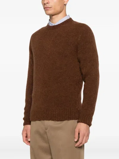 Filippo De Laurentiis Crewneck Sweater In Brown