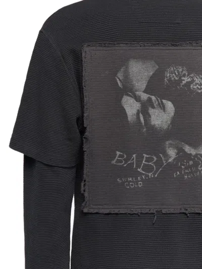 Misbhv Poloshirt Im Layering-look In Black