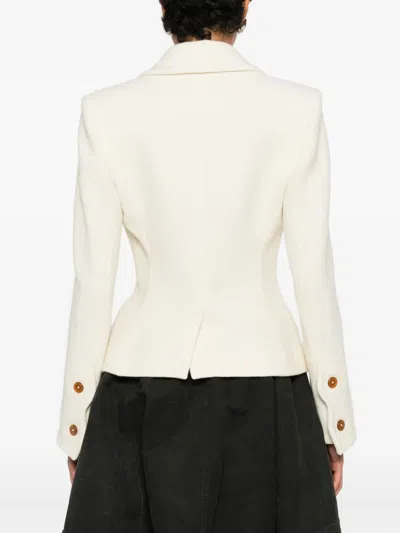 Vivienne Westwood Button Flap Pocket Jacket In Neutral