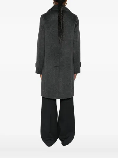 Aspesi Doppelreihiger Mantel In Gray