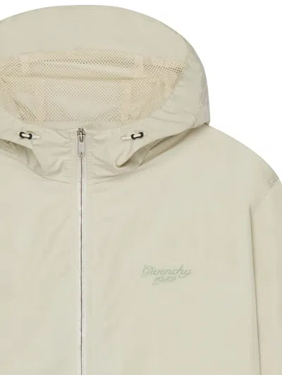 Givenchy Man Jacket Ivory Size 38 Polyester In Neutral