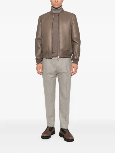 Salvatore Santoro Zip-fastening Jacket In Brown