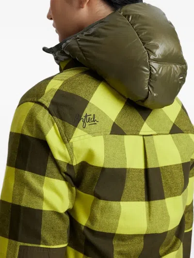 Aztech Mountain Loge Peak Checked Ski Shirt In Green