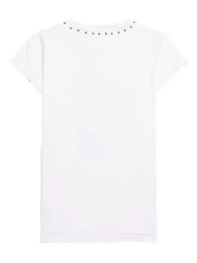 Freecity T-shirt Mit Nieten In White