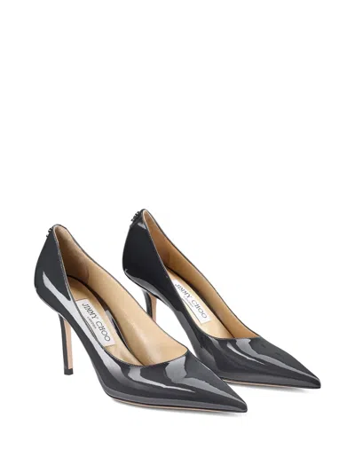 Jimmy Choo 85mm Love Pointed-toe Pumps In Gray