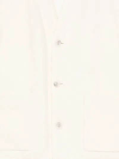 Hevo Pocket Button Jacket In White