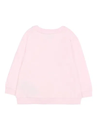Balmain Button Graphic Sweatshirt In Pink