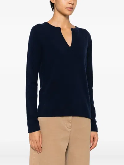 Liviana Conti Vania V-neck Cashmere Sweater In Black