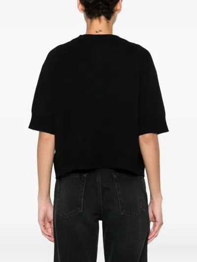 Liviana Conti Cardigan Mit Blumenapplikation In Black