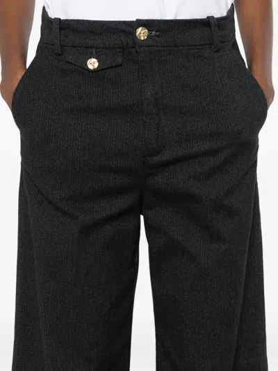 40 Weft Hose Mit Bügelfalten In Black