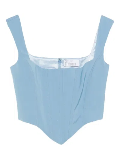 Giuseppe Di Morabito Square-neck Top In Blue
