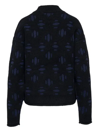 Aztech Mountain Snowflake Sweater In Black