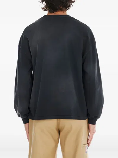 Nahmias Horses-print Long-sleeve T-shirt In Black