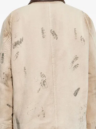 Misbhv Button-down Casual Jacket In Brown