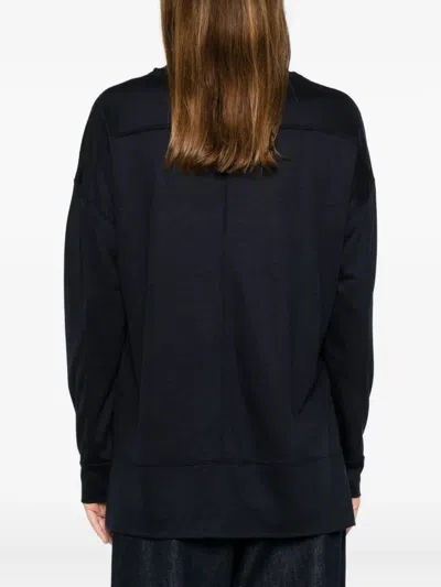 Alpha Studio Panelled Jersey In Black