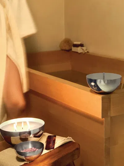 Alessi Large Rocc Amber-fragrance Candle Refill (1200g) In Silver