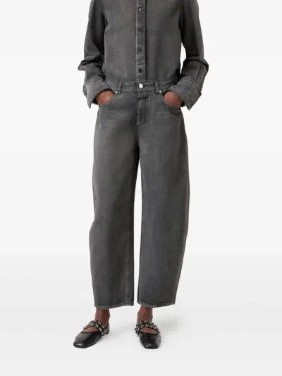 Closed Jeans Mit Weitem Bein In Black