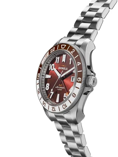 Shinola Edelstahl 42mm In Metallic