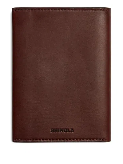 Shinola Pass-etui Aus Leder In Brown