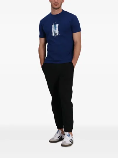 Armani Exchange T-shirt Mit Grafischem Print In Blue