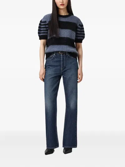 Allsaints Clem Striped Knitted T-shirt In Multi