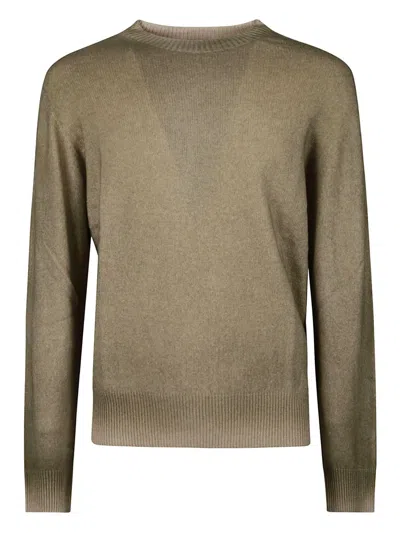 Aragona Ribbed Sweater In Green