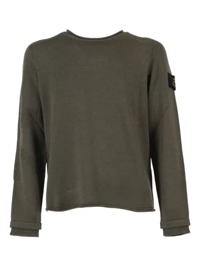 Premiata Wool Crew-neck Sweater In Green