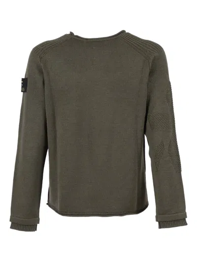 Premiata Wool Crew-neck Sweater In Green