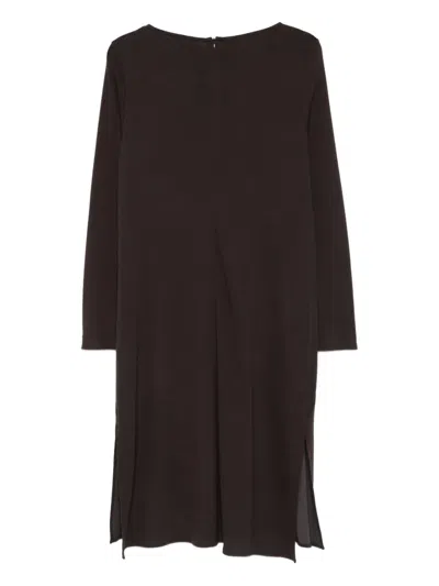 Antonelli Kleid Mit U-boot-ausschnitt In Brown