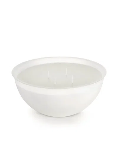 Alessi Medium Rocc Marble-fragrance Candle Refill (600g) In Silver