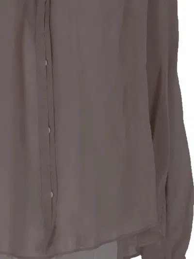 Forte Forte Buttoned Top In Gray