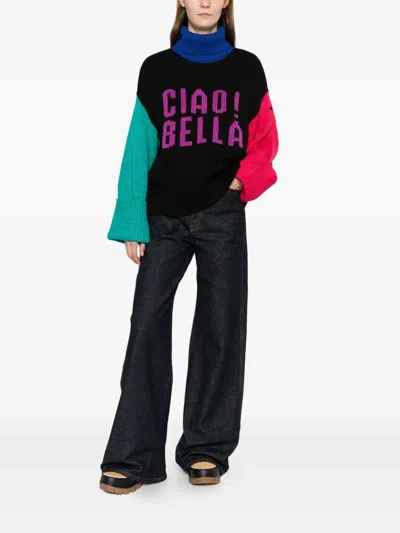 Goldbergh Siena Long-sleeve Sweater In Black